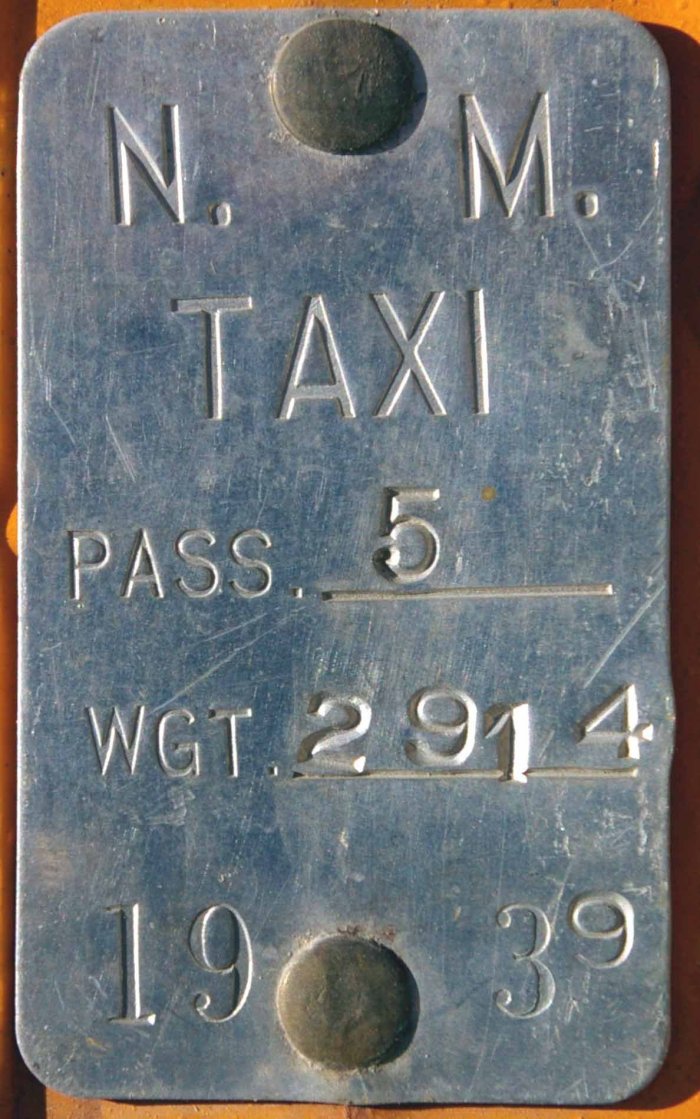 New Mexico Taxi License Plates